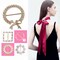 Scarf Tie Buckle Rings for Women,12PCS Metal Party T Shirt Pearls Rhinestone Clips,Clothes Corner Knotted Button for Women Girls Decorative Accessories TXZWJZ